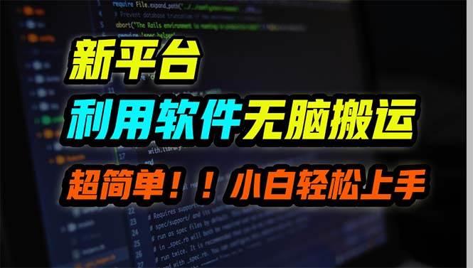新平台用软件无脑搬运，月赚10000+，小白也能轻松上手-沃创网