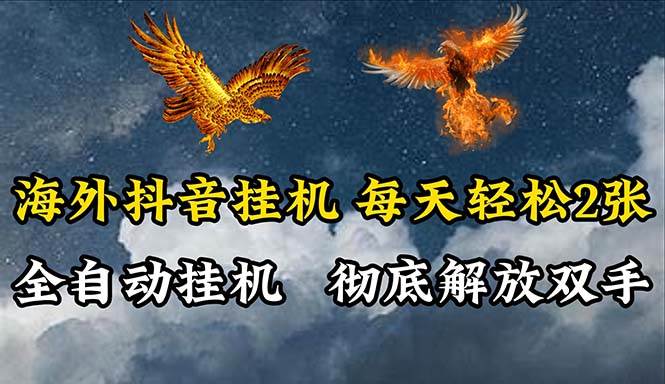 海外抖音挂机，全自动挂机，每天轻松两张-沃创网