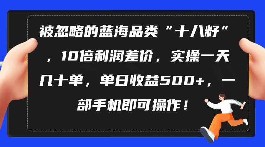 被忽略的蓝海品类“十八籽”，10倍利润差价，实操一天几十单 单日收益500+-沃创网