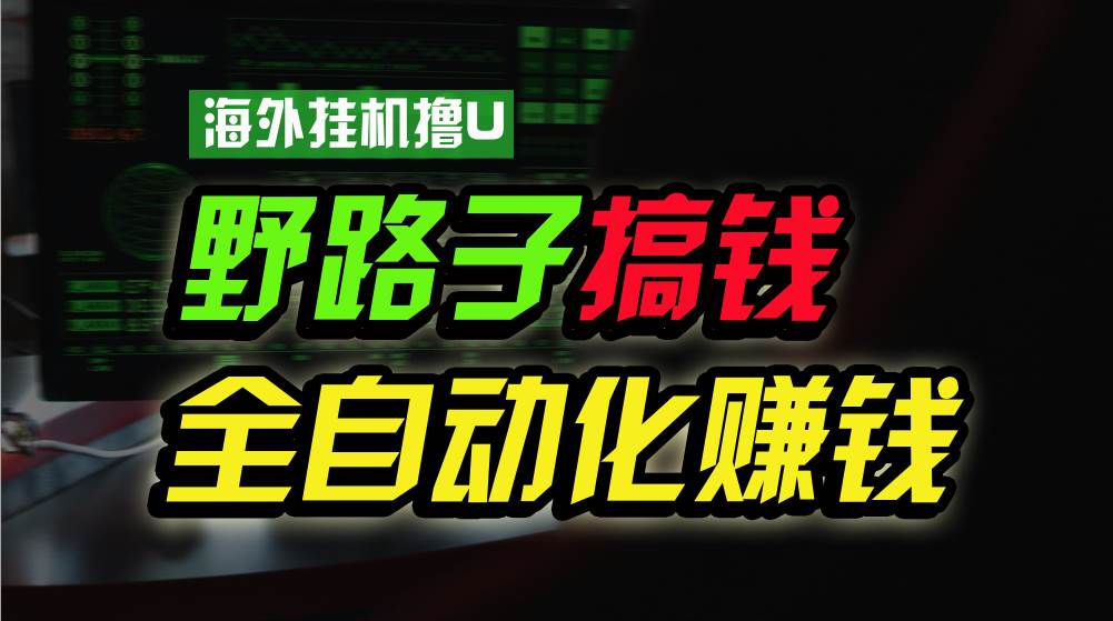 海外挂机撸U新平台，日赚8-15美元，全程无人值守，可批量放大，工作室内…-沃创网