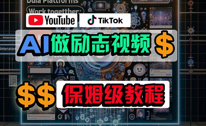 利用AI制作励志视频，在YouTube和TikTok赚钱，小白可做（附工具）-沃创网