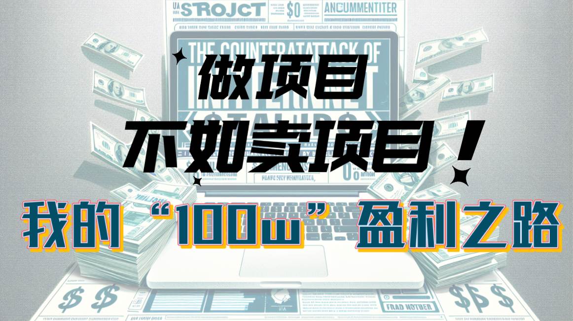 为什么做项目不如卖项目？我的100W+盈利之路-沃创网
