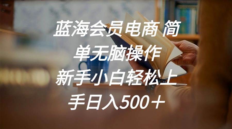 蓝海会员电商 简单无脑操作 新手小白轻松上手日入500＋-沃创网