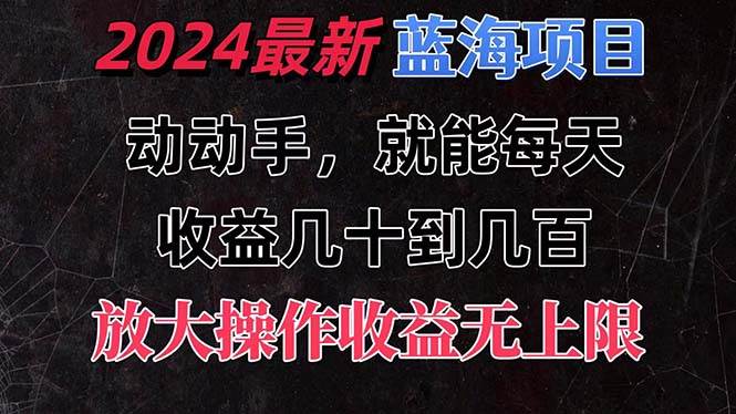 有手就行的2024全新蓝海项目，每天1小时收益几十到几百，可放大操作收…-沃创网