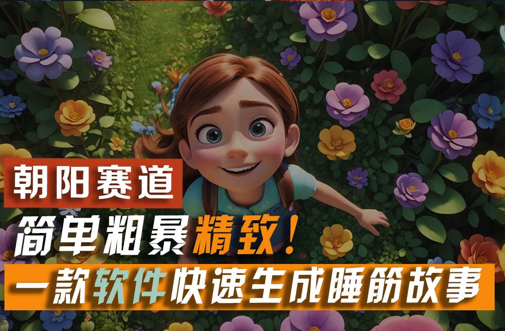 利用一款软件5分钟一条爆款睡前故事，简单粗暴精致！小白月入2w+-沃创网