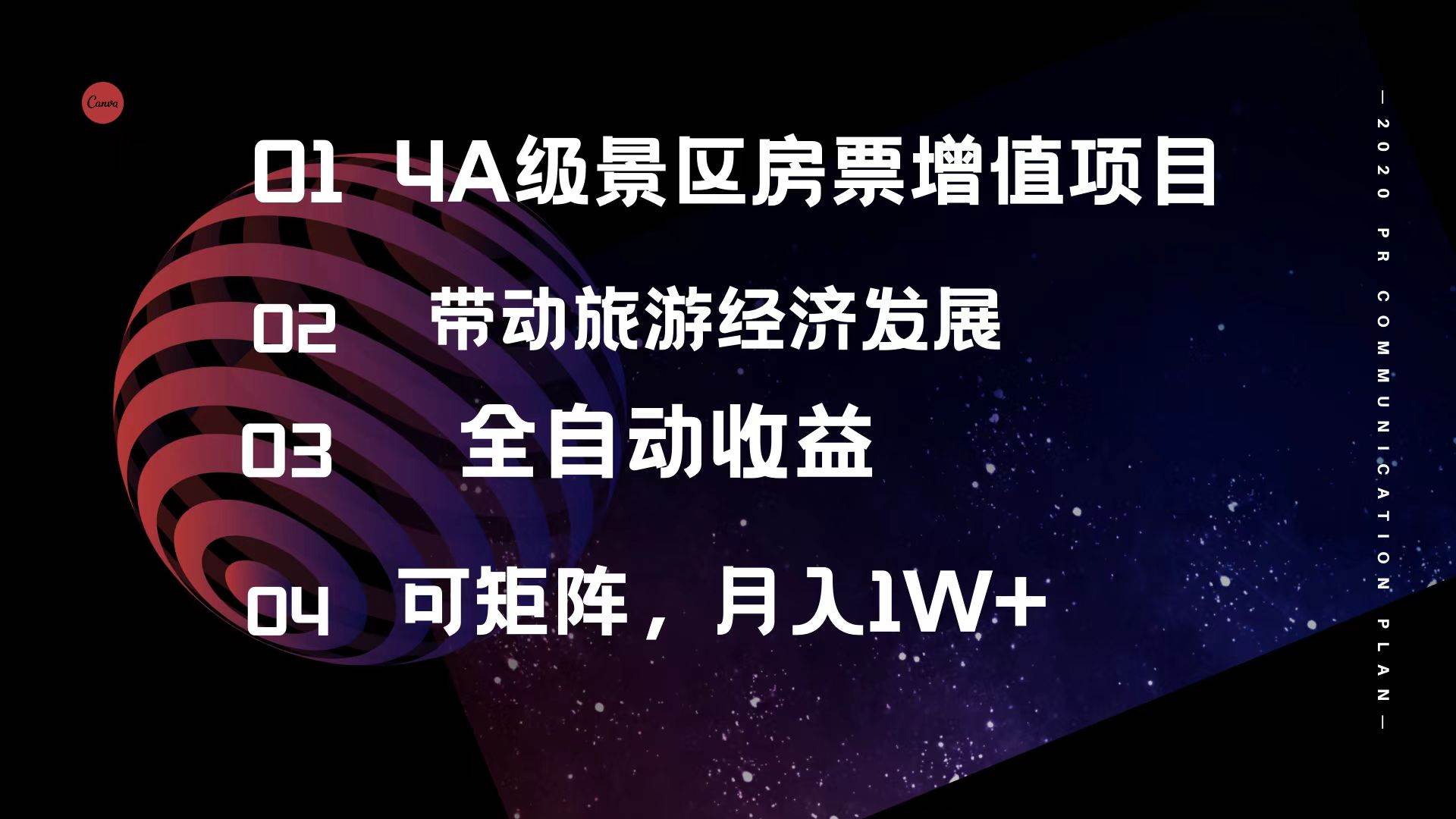4A级景区房票增值项目  带动旅游经济发展 全自动收益 可矩阵 月入1w+-沃创网