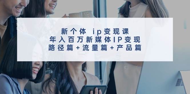 新个体 ip变现课，年入百万新媒体IP变现，路径篇+流量篇+产品篇-沃创网