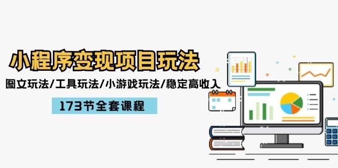 小程序变现项目玩法：图文玩法/工具玩法/小游戏玩法/稳定高收入/173节课程-沃创网