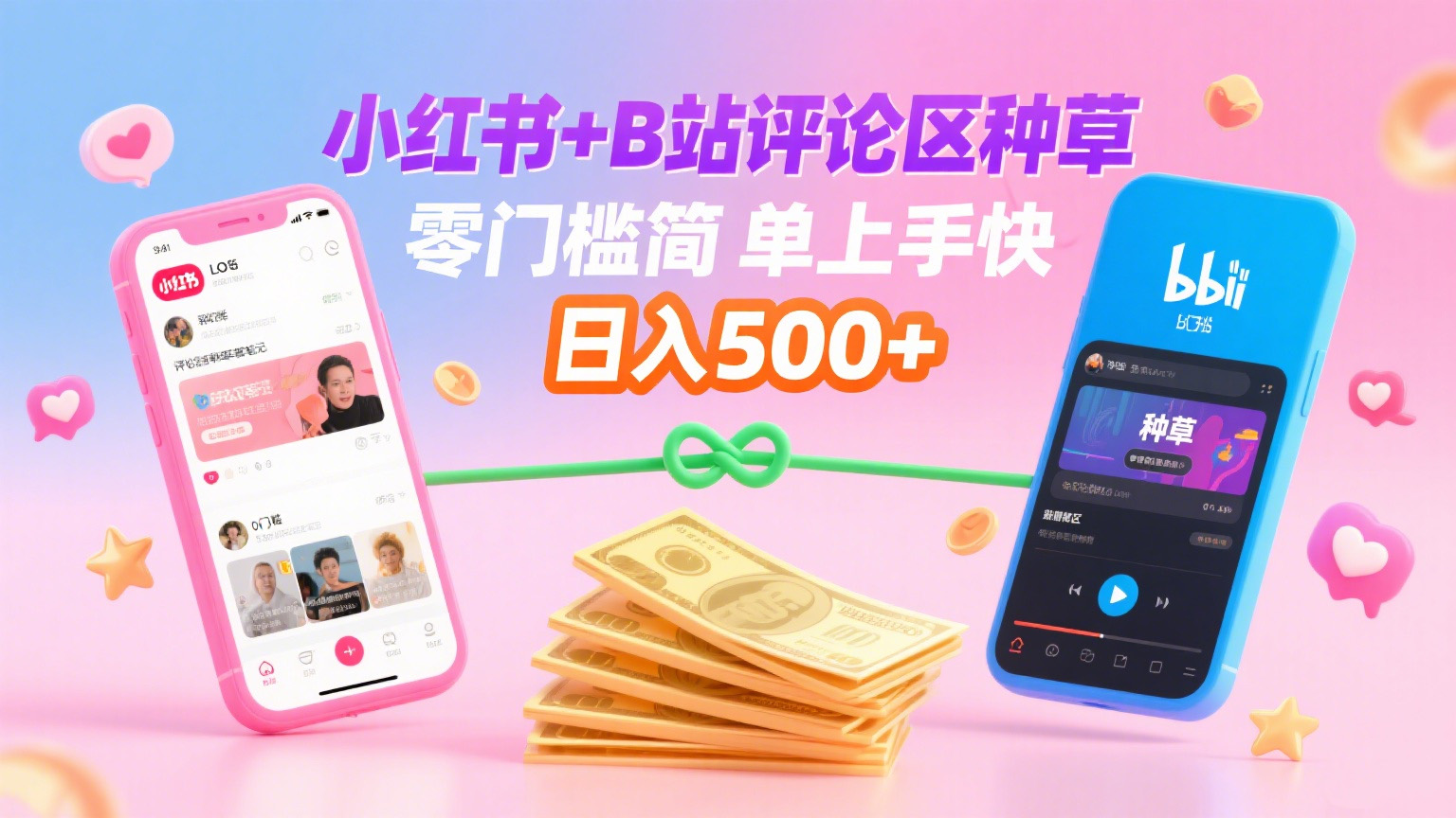 小红书+B站评论区种草，0门槛1分钟一单，只需复制粘贴，日入500+-沃创网