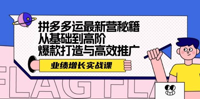 拼多多运最新营秘籍：业绩 增长实战课，从基础到高阶，爆款打造与高效推广-沃创网